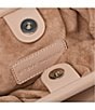 Color:Taupe - Image 2 - Soft Pouch Clutch Crossbody Bag