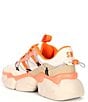 Color:Greige/Orange - Image 3 - Spectator Chunky Lace-Up Sneakers