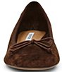Steve Madden Steffi Suede Bow Block Heel Ballet Pumps - Image 4