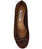 Steve Madden Steffi Suede Bow Block Heel Ballet Pumps - Image 5