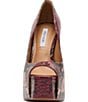 Steve Madden Stelan Snake Print Peep Toe Platform Stiletto Pumps - Image 4
