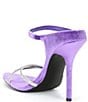Color:Purple - Image 3 - Stunner-R Velvet Rhinestone Strappy Dress Slides