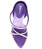 Color:Purple - Image 5 - Stunner-R Velvet Rhinestone Strappy Dress Slides
