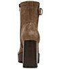 Steve Madden Summit Suede Buckle Hardware Platform Block Heel Booties - Image 3