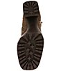 Steve Madden Summit Suede Buckle Hardware Platform Block Heel Booties - Image 6