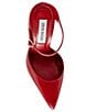Color:Red - Image 5 - Suspend Leather Pointed Toe Pumps