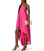 Steve Madden Suzanne Halter Shift Hi Low Maxi Dress - Image 3