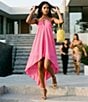 Steve Madden Suzanne Halter Shift Hi Low Maxi Dress - Image 5