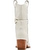 Color:Bone - Image 3 - Taos Leather Scrunched Western Boots