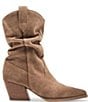 Color:Tan - Image 2 - Taos Suede Scrunched Western Boots