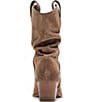 Color:Tan - Image 3 - Taos Suede Scrunched Western Boots