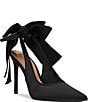 Steve Madden Teacup Satin Bow Detail Slingback Stiletto Pumps - Image 1