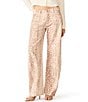 Steve Madden The Bleecker Bambi Spot Printed Low Rise Slim Barrel Leg Denim Jeans - Image 1