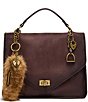 Steve Madden Theia Suede Top Handle Turnlock Satchel Bag - Image 1