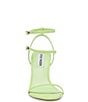 Color:Lime - Image 4 - Theresa Leather Stiletto Strappy Dress Sandals