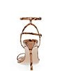Color:Tan - Image 3 - Theresa Snake Print Leather Strappy Dress Sandals