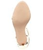 Color:Champagne - Image 6 - Theresa Metallic Stiletto Buckle Strap Dress Sandals