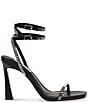 Color:Black - Image 2 - Thierry Rhinestone Ankle Strap Dress Sandals