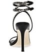 Color:Black - Image 3 - Thierry Rhinestone Ankle Strap Dress Sandals