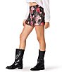 Steve Madden Tiffanie Rose Romance Printed Sequin A-Line Mini Skirt - Image 3