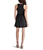 Color:Black - Image 2 - Tottenham Scoop Neck Sleeveless Mini Dress