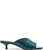 Steve Madden Trina Croco Embossed Kitten Heel Slide Sandals - Image 2