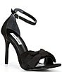 Color:Black - Image 1 - Trusty Satin Bow Dress Sandals
