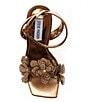 Color:Bronze Metallic - Image 5 - Ulyana Flower Dress Sandals