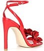 Color:Red - Image 2 - Ulyana Flower Dress Sandals