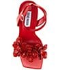 Color:Red - Image 5 - Ulyana Flower Dress Sandals