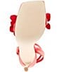Color:Red - Image 6 - Ulyana Flower Dress Sandals