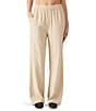 Steve Madden Venetia Pin Stripe Straight Leg Coordinating Pants, Color:Oatmeal - Image 1