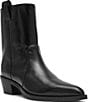 Steve Madden Vinny Leather Pointed Toe Ankle Boots - Image 1