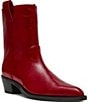 Steve Madden Vinny Leather Pointed Toe Ankle Boots - Image 1