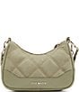 Color:Sage - Image 2 - Vital Pieced & Quilted Nylon Crossbody Bag