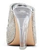Color:Silver - Image 3 - x Jessica Rich Adrienne Chainmail Clear Wedge Sandals