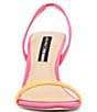 Color:Pink/Multi - Image 4 - x Jessica Rich Ellie Clear Heel Slingback Dress Sandals