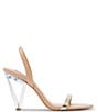 Color:Gold/Multi - Image 2 - x Jessica Rich Ellie Clear Heel Slingback Dress Sandals