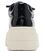 Color:Black - Image 3 - x Jessica Rich Luna Patent Rhinestone Embellished Tongue Platform Sneakers