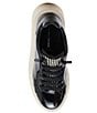Color:Black - Image 5 - x Jessica Rich Luna Patent Rhinestone Embellished Tongue Platform Sneakers