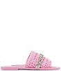 Color:Pink - Image 2 - x Jessica Rich Starlight Raffia Rhinestone Banded Sandals