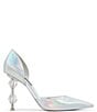 Color:Iridescent - Image 2 - x Jessica Rich Talia Iridescent Leather Architectural Statement Heel Dress Pumps