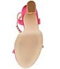Color:Pink - Image 6 - x Jessica Rich Zoey Satin Rhinestone Platform Dress Sandals