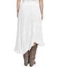 Steve Madden Stevie by Steve Madden Asymmetrical Maxi Skirt, Color:Cloud Dancer - Image 2