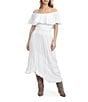 Steve Madden Stevie by Steve Madden Asymmetrical Maxi Skirt, Color:Cloud Dancer - Image 4