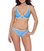 Stevie by Steve Madden Baby Binding Plunge Underwire Swim Top - Image 3