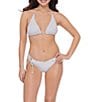Stevie by Steve Madden Boat Stripe Multiway Convertible Triangle Swim Top & Boat Stripe Side Tie Hipster Swim Bottom - Image 2