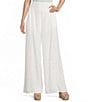 Stevie by Steve Madden Chambray Smocked Wide Leg Pants - Image 1