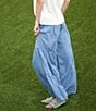 Steve Madden Stevie by Steve Madden Chambray Wide Leg Full Length Pants, Color:Medium Chambray - Image 5