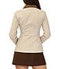 Stevie By Steve Madden Collared Cinched Waist Barn Jacket - Image 2